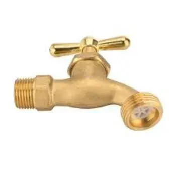 Brass Hose Bibcock Golden Color 